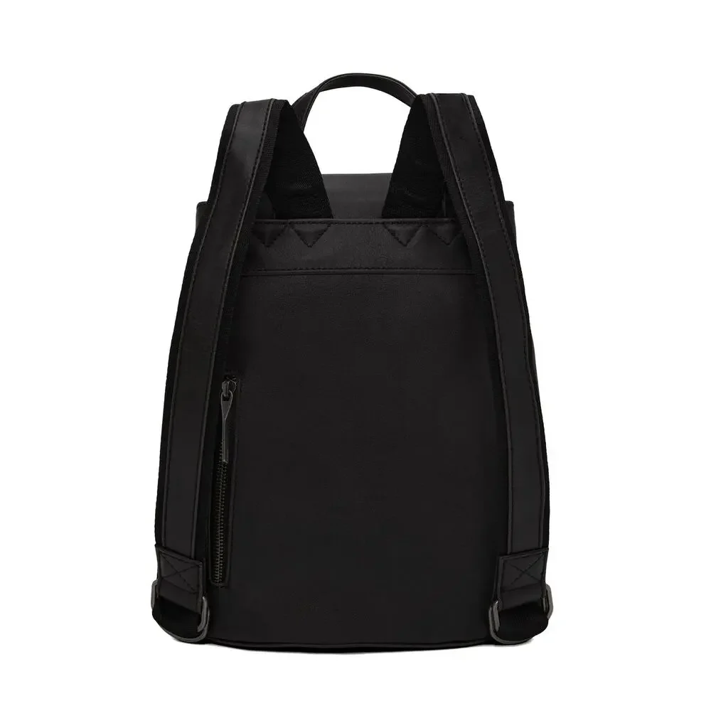 Matt & Nat Soho Black Vegan Leather Backpack Vintage Collection